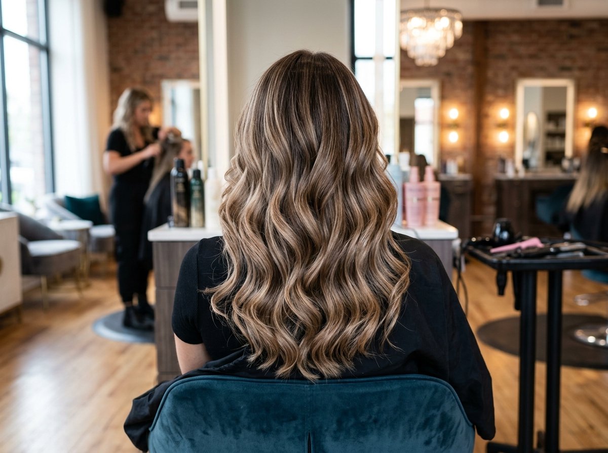 Ash Caramel Wavy Balayage